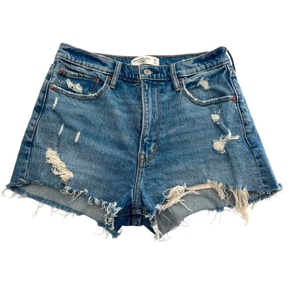 Abercrombie & Fitch Mom high‎ rise shorts sz 28 6